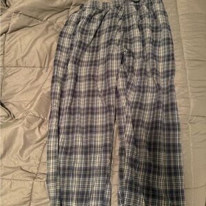 Hanes Men's Plaid - Navy and White